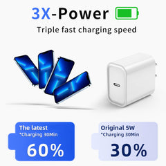 TrimDish USB-C to Lightning cable six feet long for flexible charging.