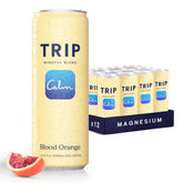 TRIP Lightly Sparkling Blood Orange can for a refreshing zero-alcohol option.