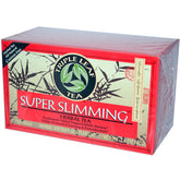 Triple Leaf Tea Super Slimming Tea box shows packaging for caffeine-free cleansing.