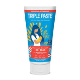 Triple Paste 3X Max diaper ointment tube provides fast protection for irritated diaper area.