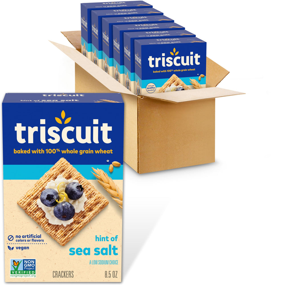 Triscuit Hint of Sea Salt bulk packaging crackers for easy stocking