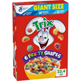 Trix giant-size breakfast cereal box for family mornings.