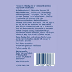 TrizCHLOR 4 shampoo bottle back label with directions