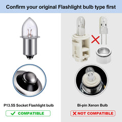 TRLIFE Maglite LED Bulb 3W high brightness offers over 200 lumens for clear outdoor visibility
