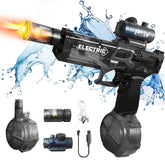 Trokiomi water gun with muzzle flash during play.