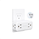 TROND surge protector extender with 360° rotating plug for flexible placement