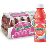 Tropicana Ruby Red Grapefruit juice bottle front view for on the go hydration
