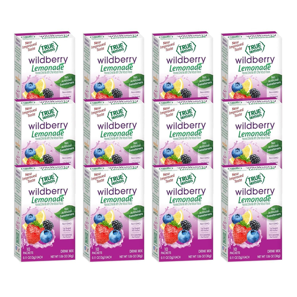 True Citrus Wildberry Lemonade packaging for convenient hydration.