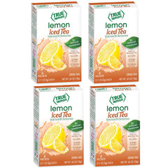 True Lemon Lemon Iced Tea Mix box front, ready for refreshment.