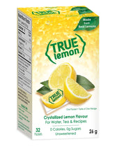 True Lemon crystallized packets for water with zero calories and vitamin C.