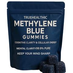 TRUEHEALTHIC Methylene Blue Gummies bottle front for daily energy support