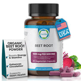 TrueMed Organic Beetroot Capsules bottle on counter suggesting daily circulation support