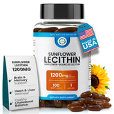 TRUEMED Sunflower Lecithin 1200mg bottle for daily plant-based support