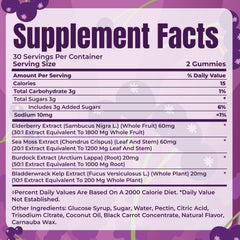 Close-up of TrueSeaMoss gummies showing texture and kid-friendly taste.