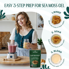TrueSeaMoss in a smoothie adds natural minerals