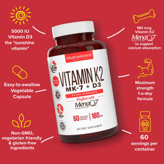 Capsules outside the bottle highlight easy-to-swallow vegetable form