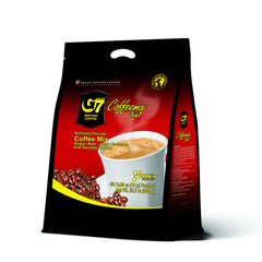 TRUNG NGUYEN Legend G7 sachets packaging enables quick coffee on the go.