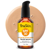 TruSkin Sunscreen Serum bottle with SPF 30 and sheer finish