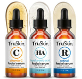 TruSkin Vitamin C serum bottle for brightening and even tone in the morning.