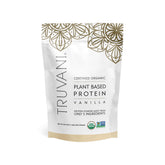 Truvani vanilla plant-based protein powder for smooth, clean nutrition in smoothies.