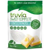 Truvia Sweet Complete Confectioners bag showing calorie-free sweetness for frosting