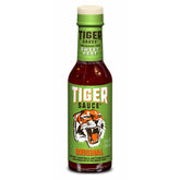 Try Me Tiger Sauce Original bottle front showing bold flavor for meats.
