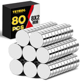 TRYMAG 8x2mm magnets in a case for quick fridge organization