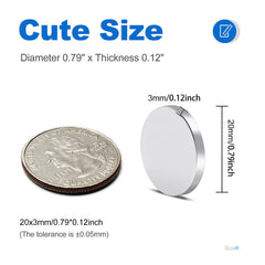 TRYMAG neodymium disc magnets with 15 lb hold capability