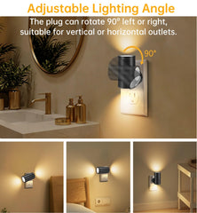 TSEXES soft white 3000K glow creates a cozy bedroom ambiance.