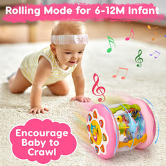 Tsomtto Ocean Projector supports tummy time with music and color illumination.