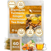 tsoneoo premium tea bags packaging front, showcasing natural blend and eco-friendly design