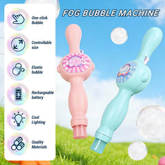 TTKADIY pink bubble wand with lights for captivating playtime