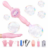 TTKADIY elastic bubble wand pink for tactile play and creative exploration