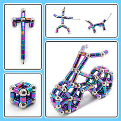 TTzycc magnetic pen with 10 large steel balls highlights tactile play for stress relief.