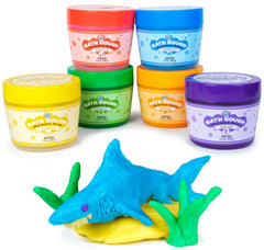 Tub Works Bath Dough red jar sparks creative bath art and color play