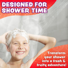 Tub Works Fruit Fusion Watermelon tablet image, inviting scent enhances kid showers.