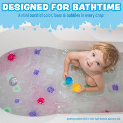 Tub Works Lil' Bursts Gumdrop colors with candy scent for bath.