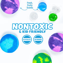 Tub Works slime soap stretch and squish image emphasizes tactile play potential.