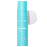 TULA Keep It Clear acne foam cleanser bottle for gentle daily cleansing.