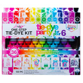 Tulip One Step 18-color dye bottles for vibrant party-ready tie-dye.
