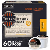 Tully's Hawaiian Blend box front, hinting at a premium morning coffee ritual