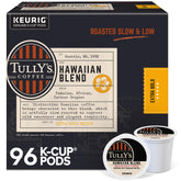 Tully's Hawaiian Blend K-Cup front view for quick single-serve mornings.