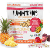 Tummydrops USDA Organic Ginger lozenge Pineapple-Yumberry pack for on-the-go flavor