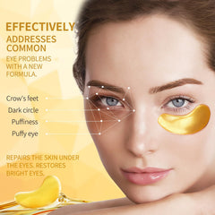 Tunbot eye masks under eyes during application for refreshing results.