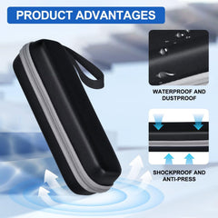 Tunyinsh toothbrush travel case elastic straps secure your toothbrush safely.