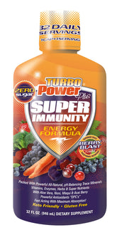 Turbo Power Liquid Vitamin Plus bottle for daily energy and wellness.