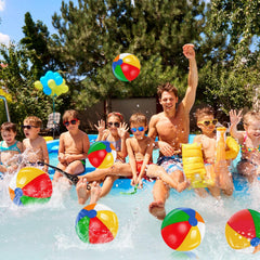 TURNMEON colorful beach balls inflating for backyard games