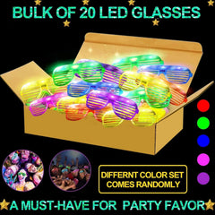 TURNMEON LED Glasses red glow add bold color to birthdays and concerts.