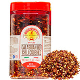 TuttoCalabria Calabrian crushed chili flakes, 250g jar, ideal for pantry seasoning.