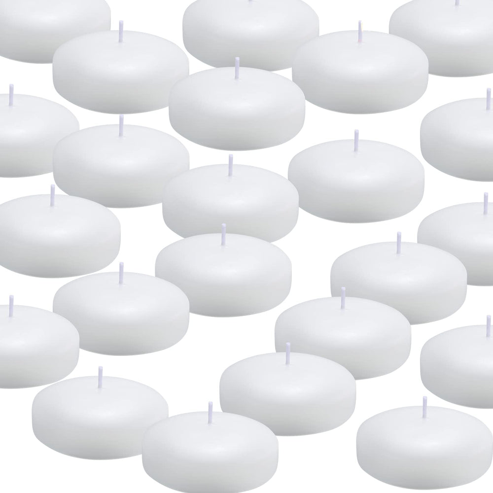 Tuyai floating candle pack-36 provides cohesive wedding decor with warm, soft illumination.